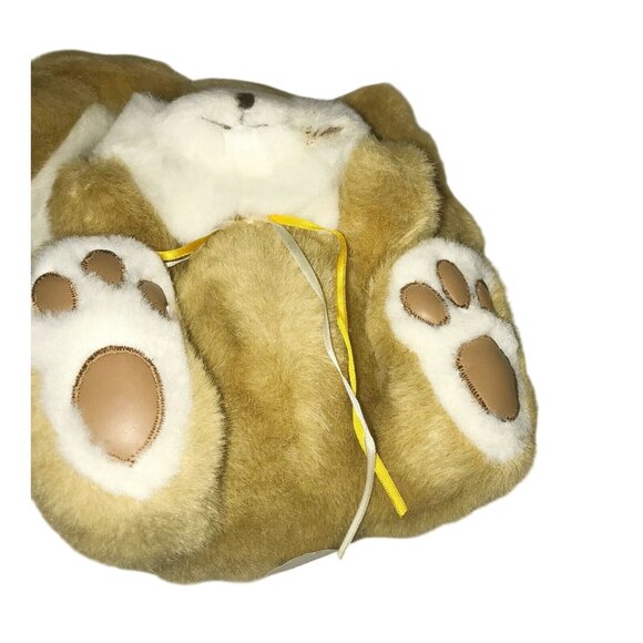 Cuddle Wit Brown EASTER BUNNY White Rabbit Stuffed Animal Plush - Picture 5 of 9